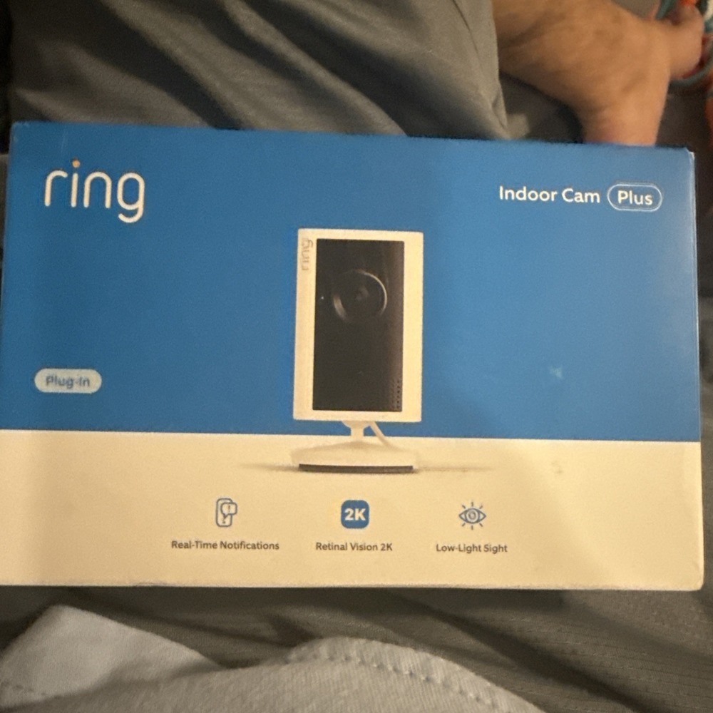 NEW Ring Indoor Cam Plus 2K Retinal‎ Camera -Fast Ship- Sealed -